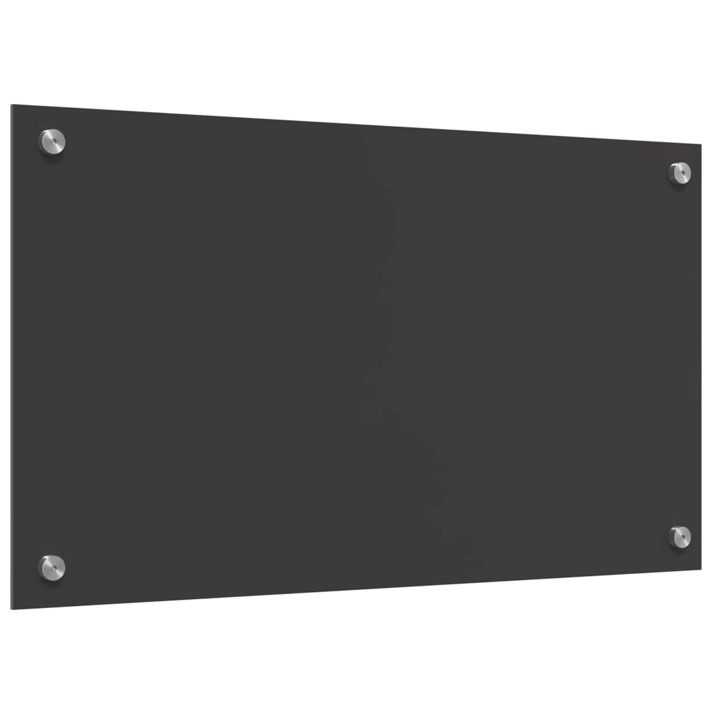 Küchenrückwand Dunkelgrau 70 x 40 cm Gehärtetes Glas