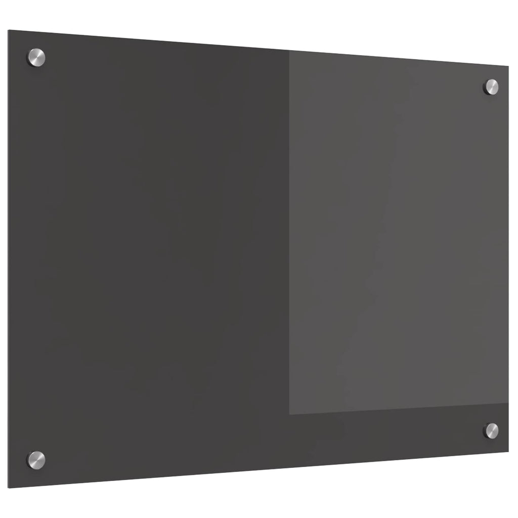 Küchenrückwand Dunkelgrau 70 x 50 cm Gehärtetes Glas