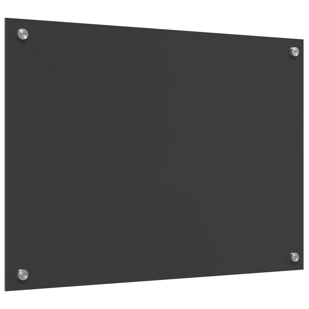 Küchenrückwand Dunkelgrau 70 x 50 cm Gehärtetes Glas