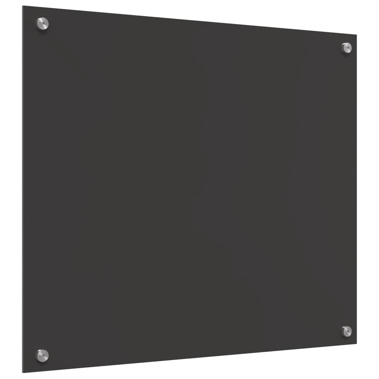 Küchenrückwand Dunkelgrau 70 x 60 cm Gehärtetes Glas