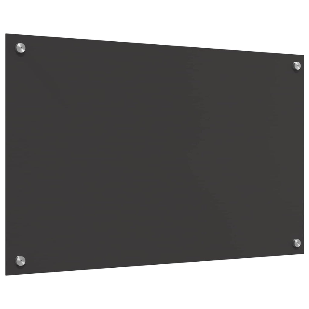 Küchenrückwand Dunkelgrau 80 x 50 cm Gehärtetes Glas