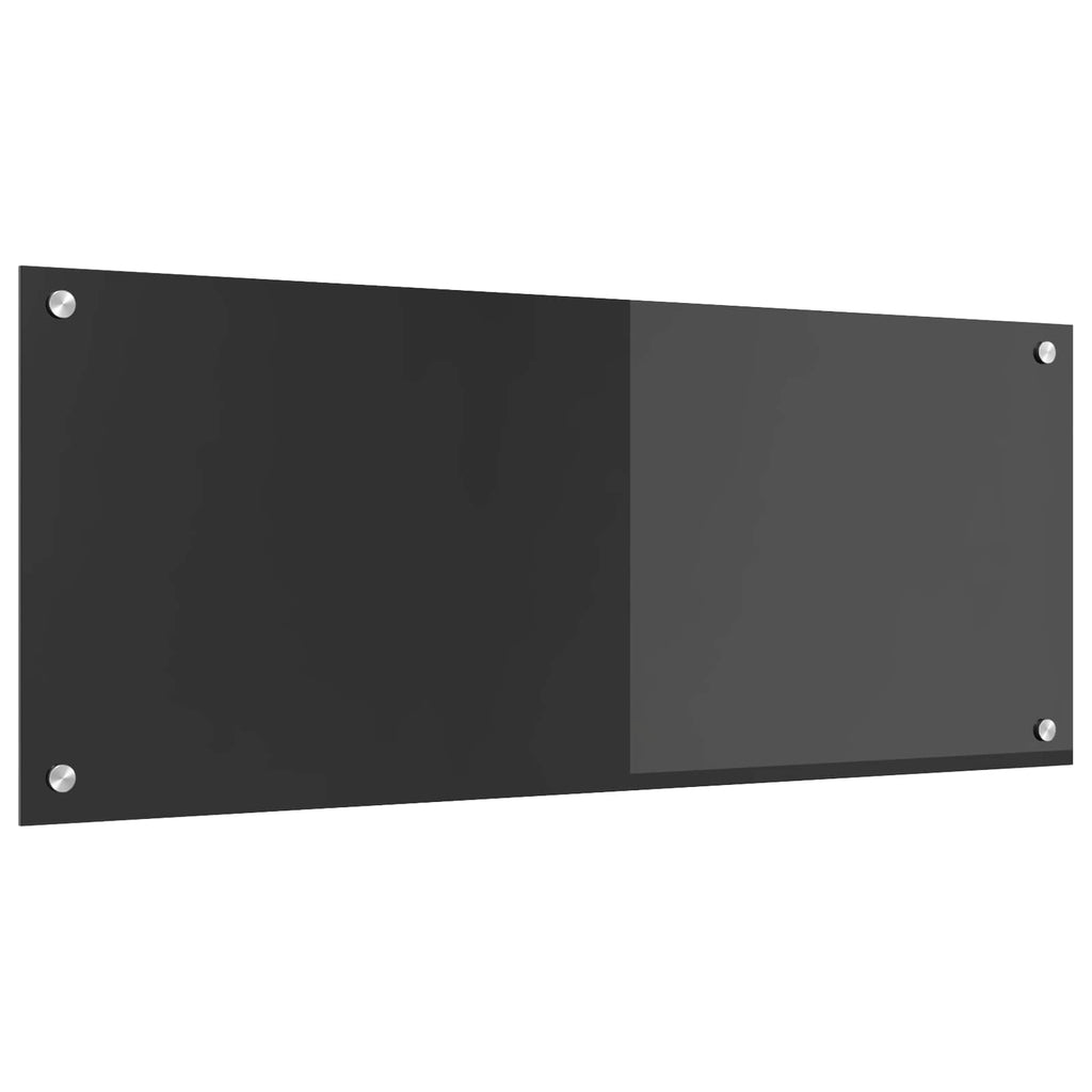 Küchenrückwand Dunkelgrau 100 x 40 cm Gehärtetes Glas