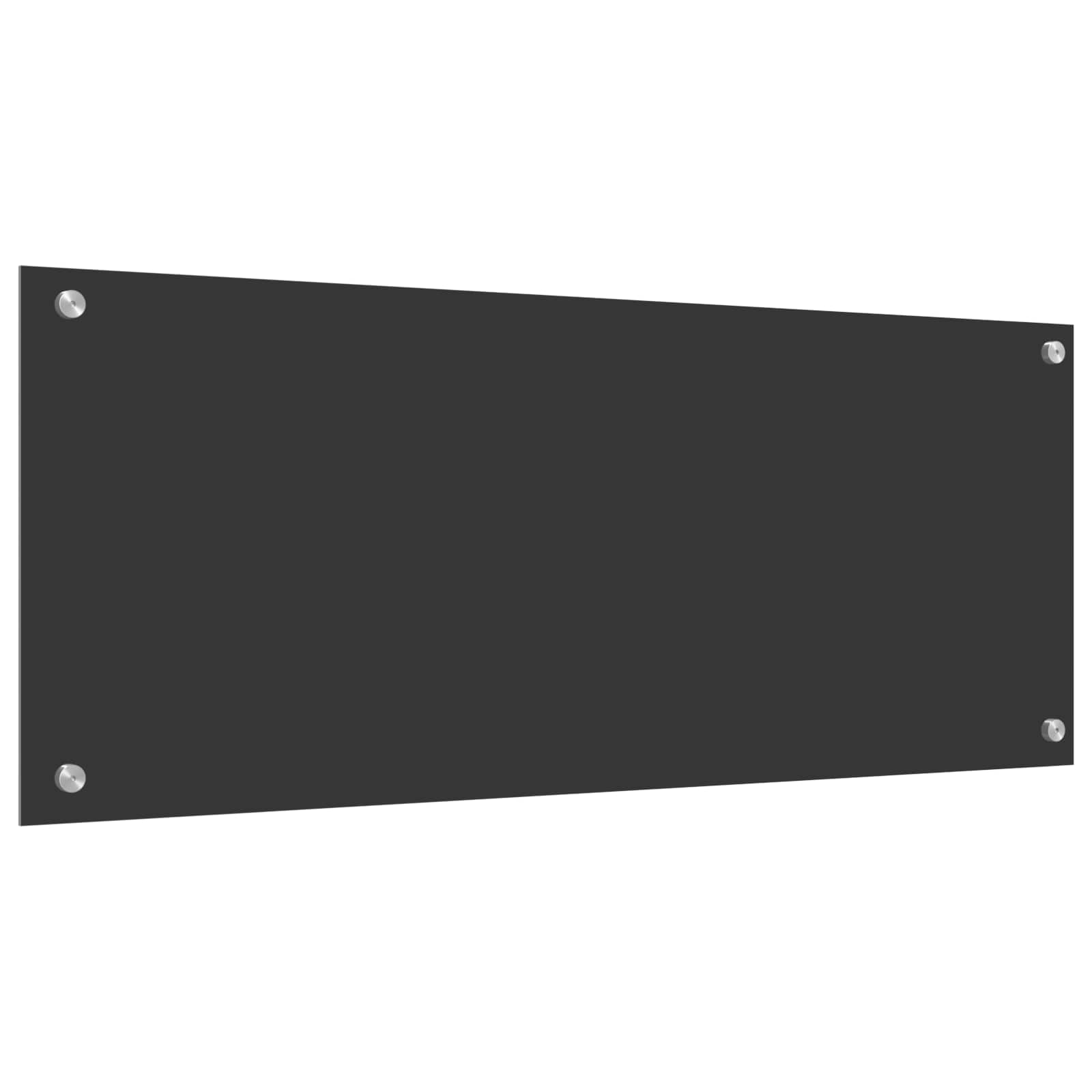 Küchenrückwand Dunkelgrau 100 x 40 cm Gehärtetes Glas
