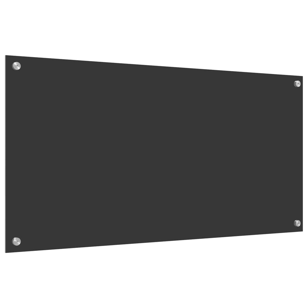 Küchenrückwand Dunkelgrau 100 x 50 cm Gehärtetes Glas