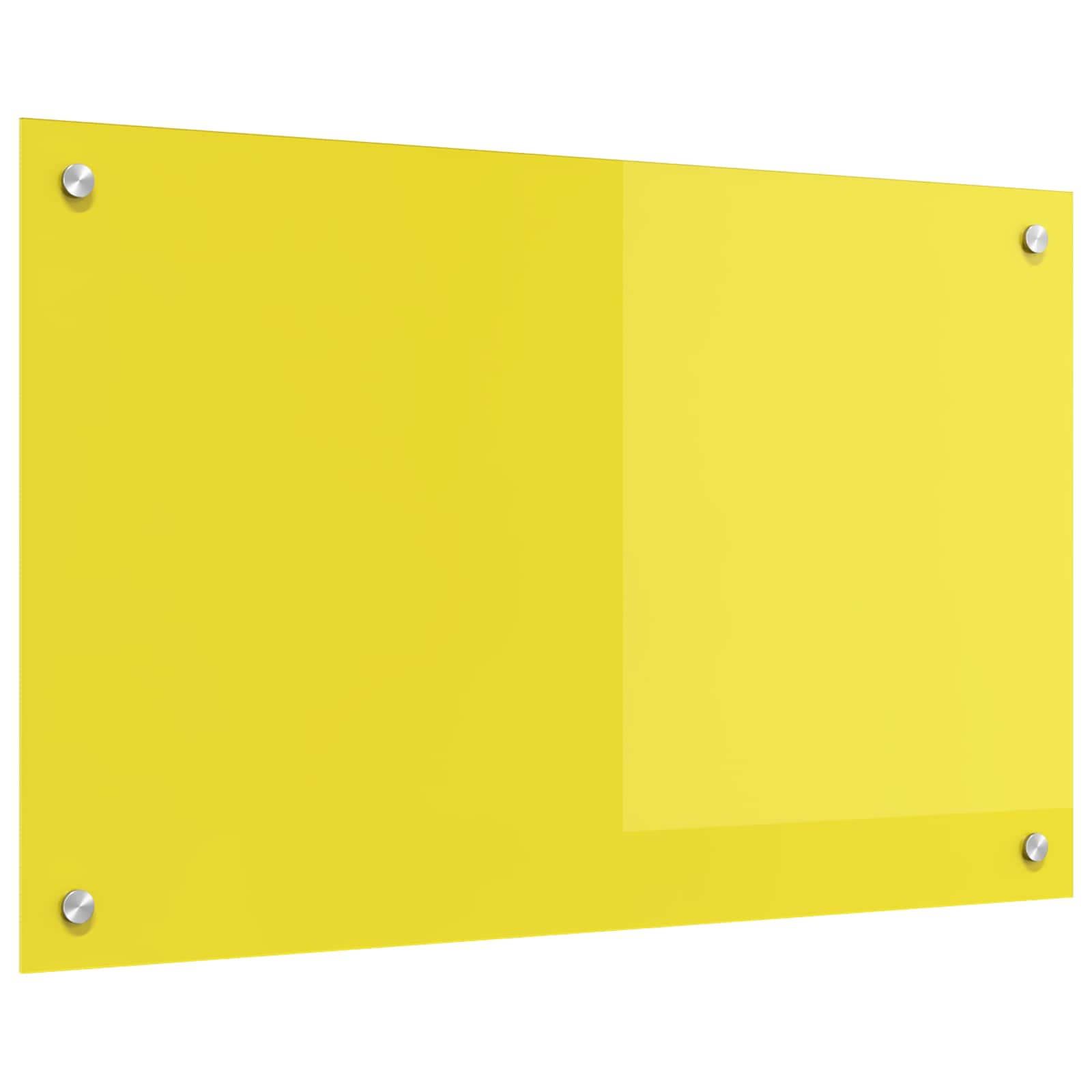 Küchenrückwand Gelb 80 x 50 cm Gehärtetes Glas