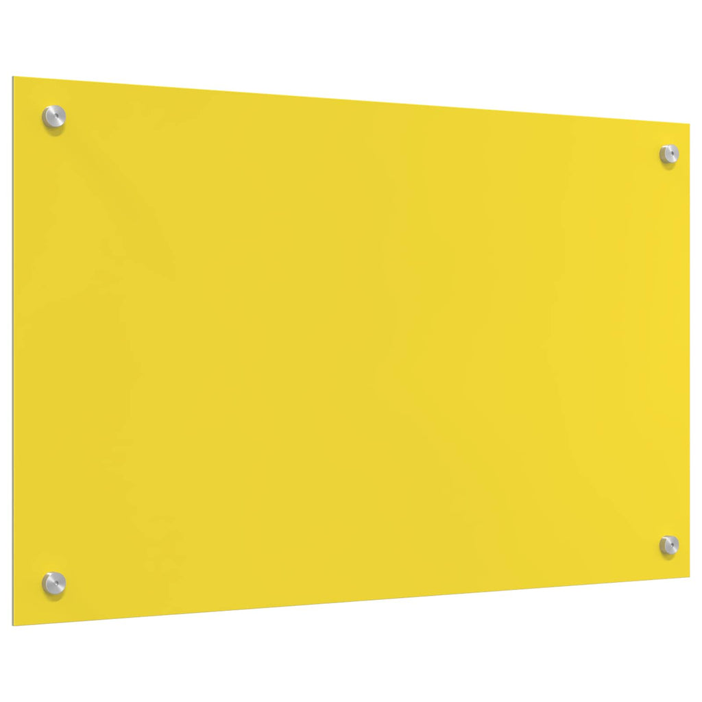 Küchenrückwand Gelb 80 x 50 cm Gehärtetes Glas