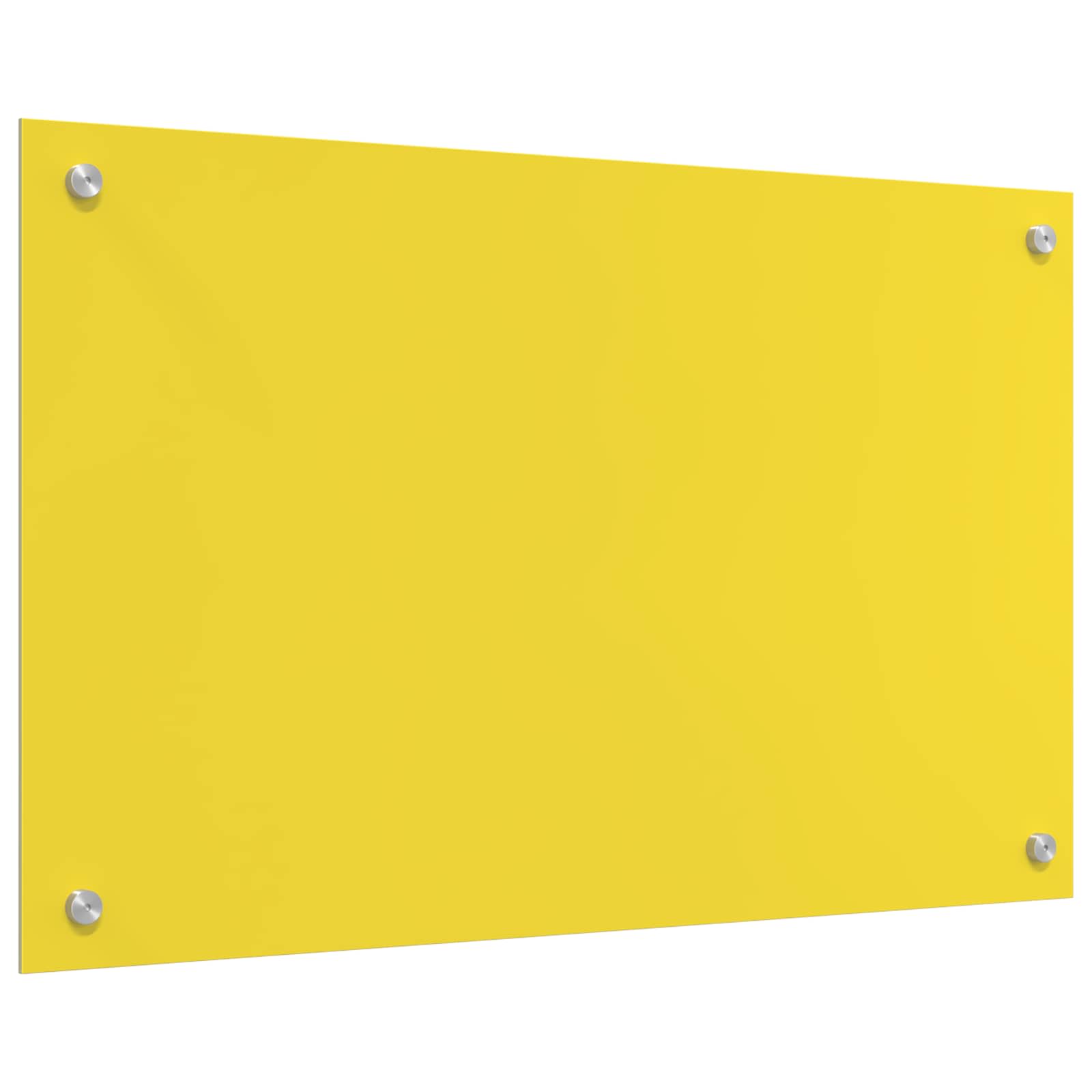 Küchenrückwand Gelb 80 x 50 cm Gehärtetes Glas