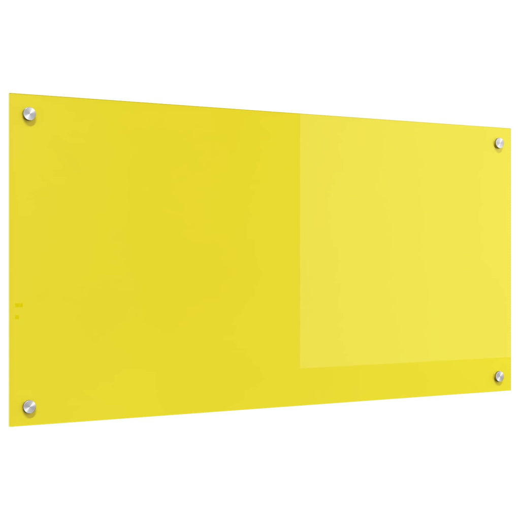 Küchenrückwand Gelb 100 x 50 cm Gehärtetes Glas