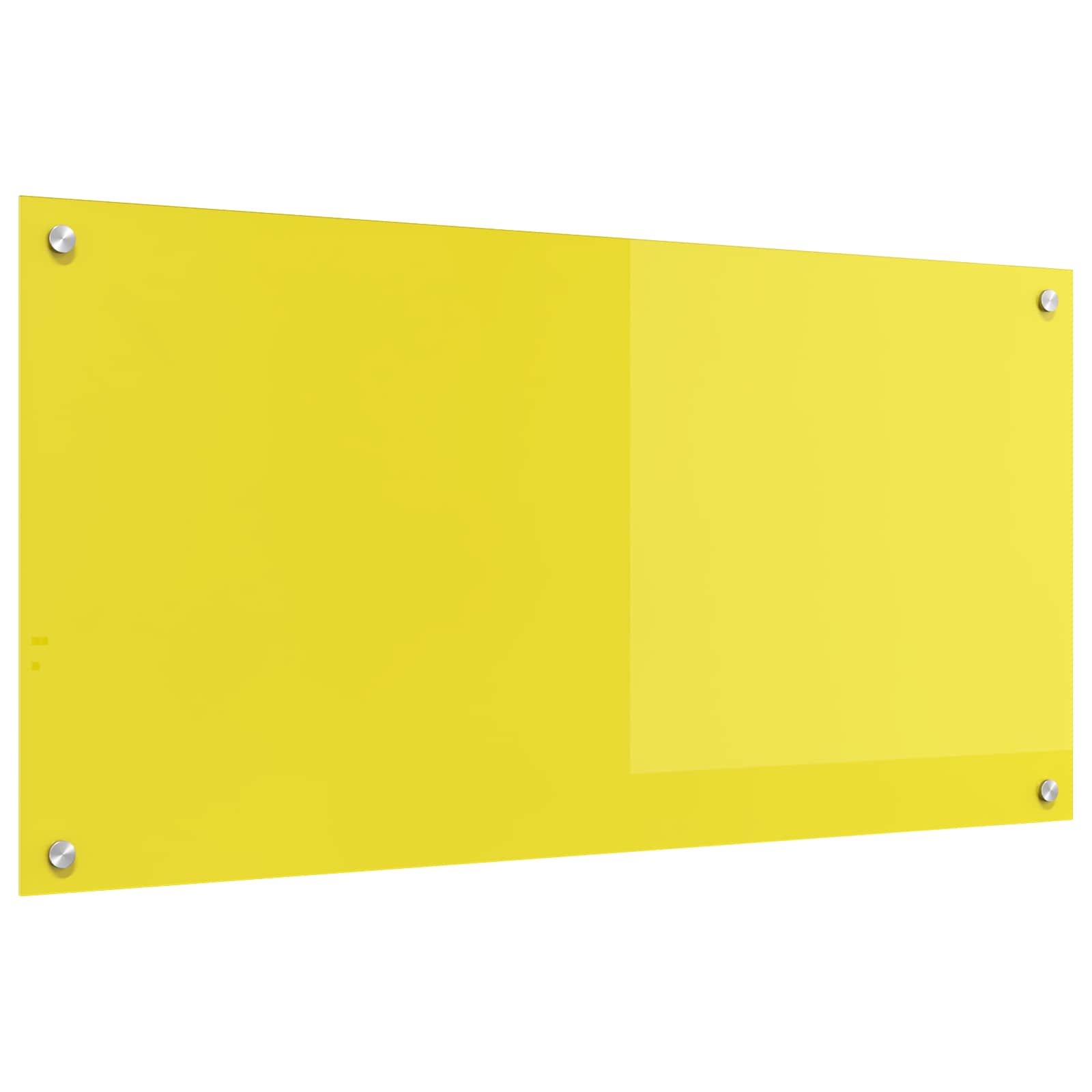 Küchenrückwand Gelb 100 x 50 cm Gehärtetes Glas