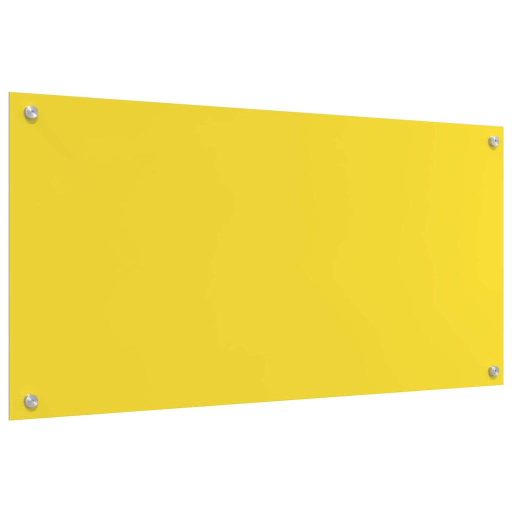 Küchenrückwand Gelb 100 x 50 cm Gehärtetes Glas