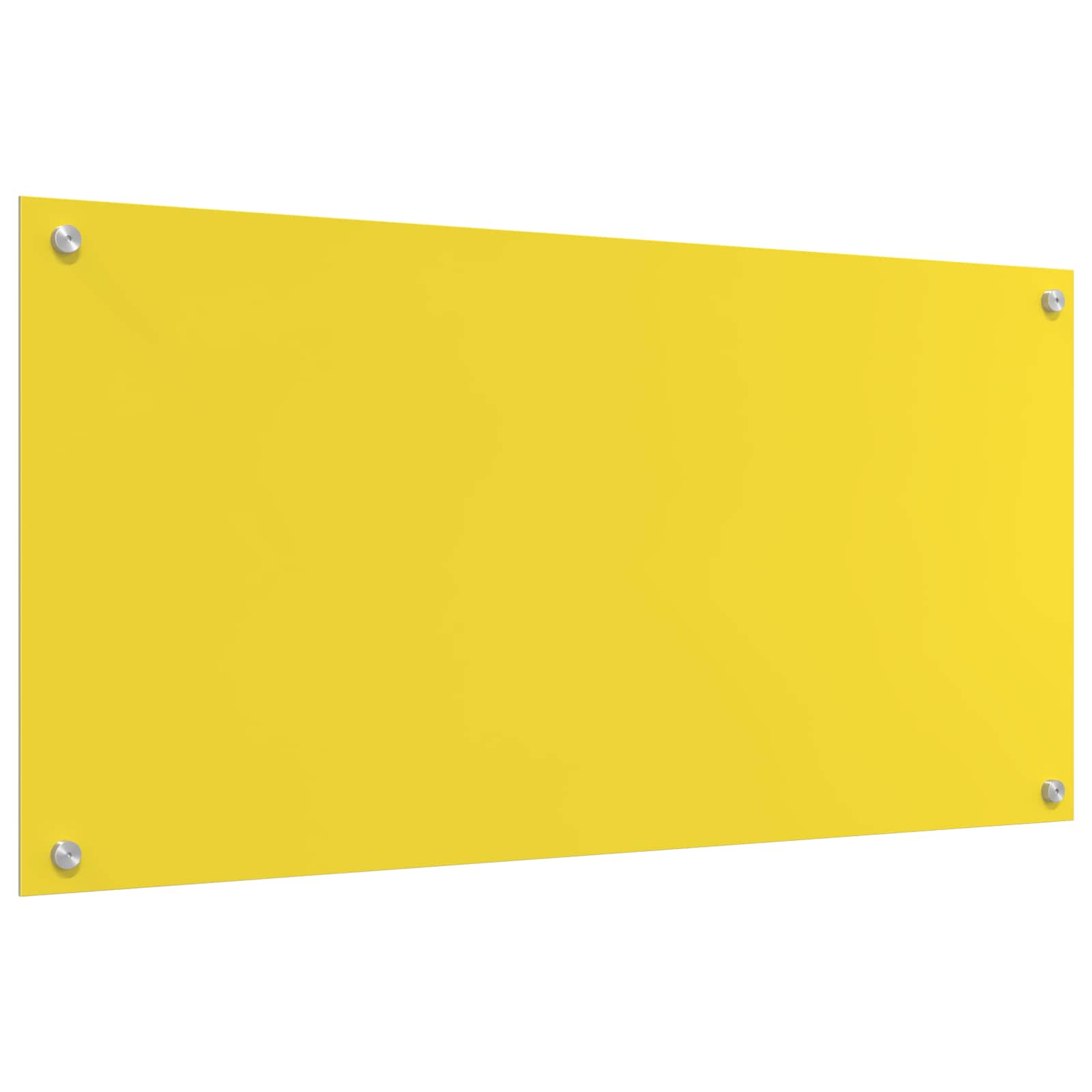 Küchenrückwand Gelb 100 x 50 cm Gehärtetes Glas