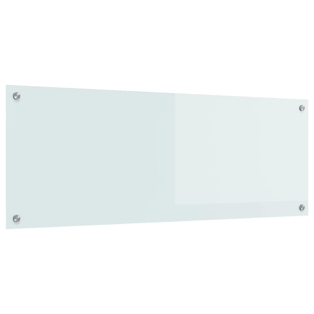 Küchenrückwand Weiß 110 x 40 cm Gehärtetes Glas