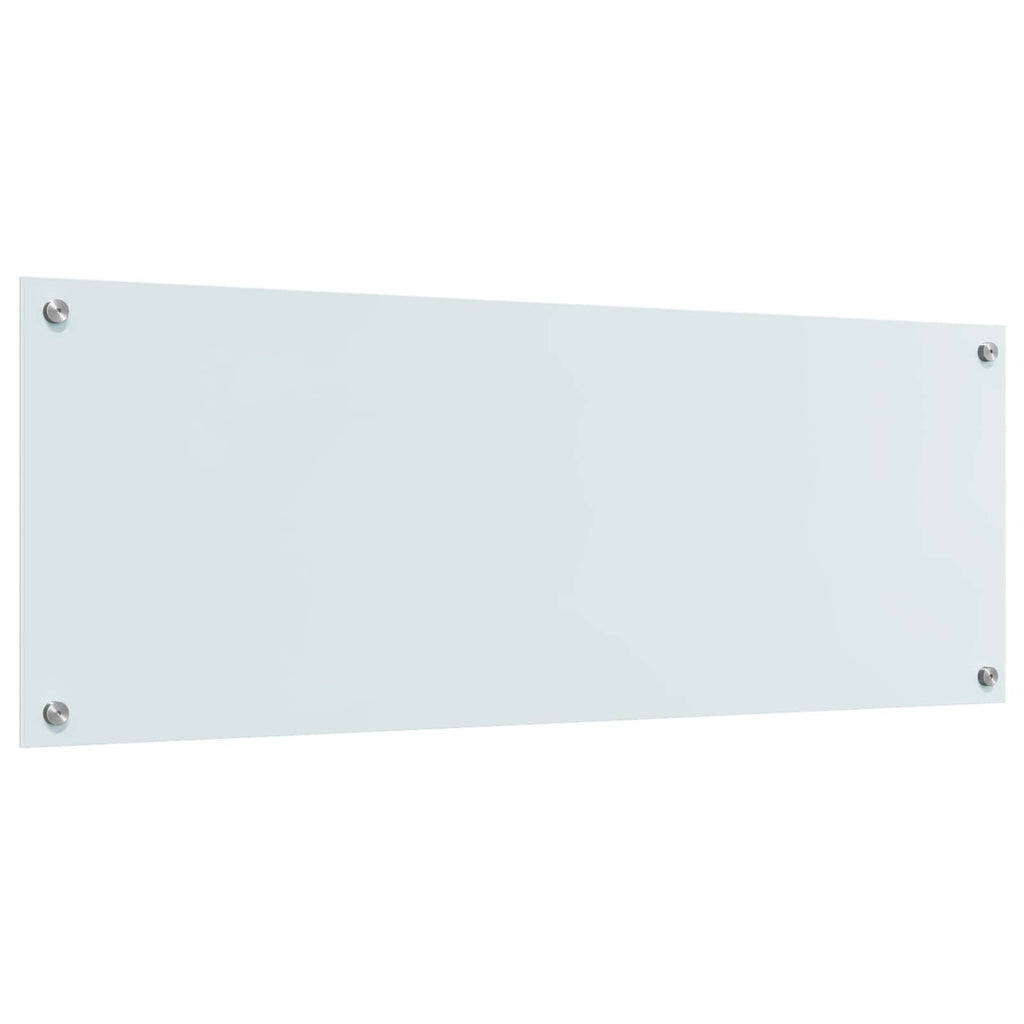 Küchenrückwand Weiß 110 x 40 cm Gehärtetes Glas