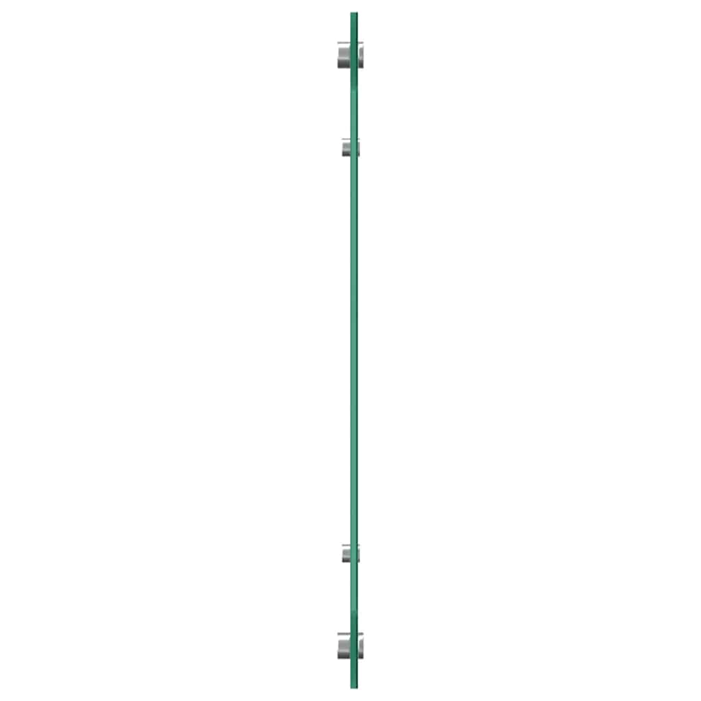 Küchenrückwand Weiß 110 x 50 cm Gehärtetes Glas