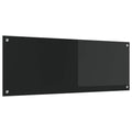 Küchenrückwand Schwarz 110 x 40 cm Gehärtetes Glas