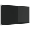 Küchenrückwand Schwarz 110 x 60 cm Gehärtetes Glas