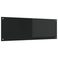 Küchenrückwand Schwarz 120 x 40 cm Gehärtetes Glas