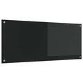 Küchenrückwand Schwarz 120 x 50 cm Gehärtetes Glas