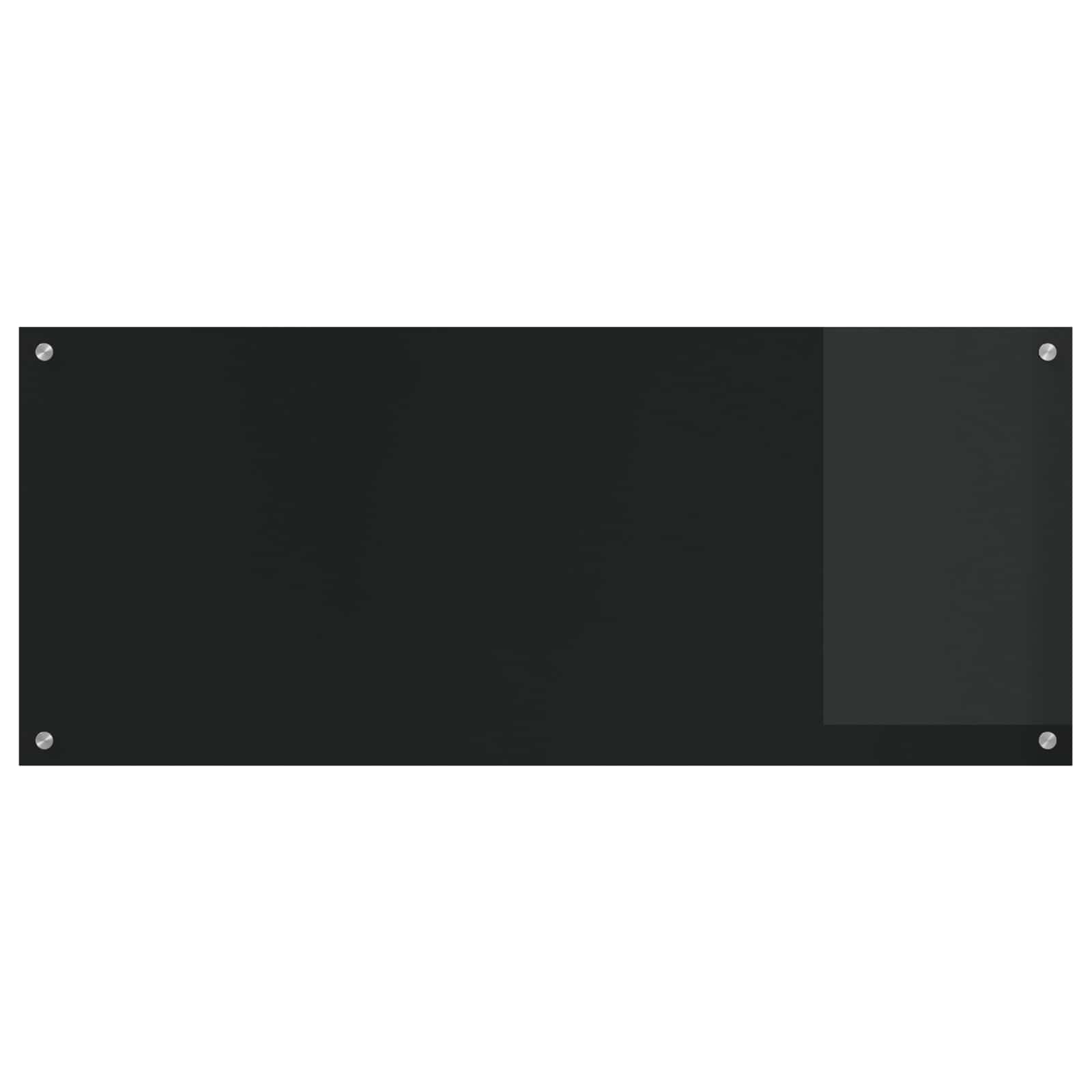 Küchenrückwand Schwarz 120 x 50 cm Gehärtetes Glas