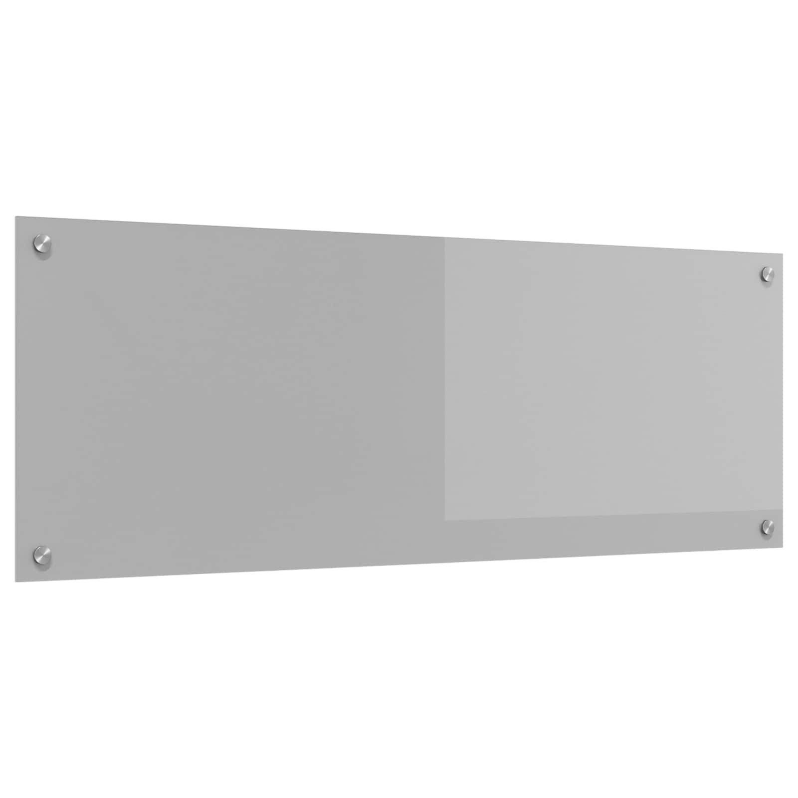 Küchenrückwand Hellgrau 110 x 40 cm Gehärtetes Glas