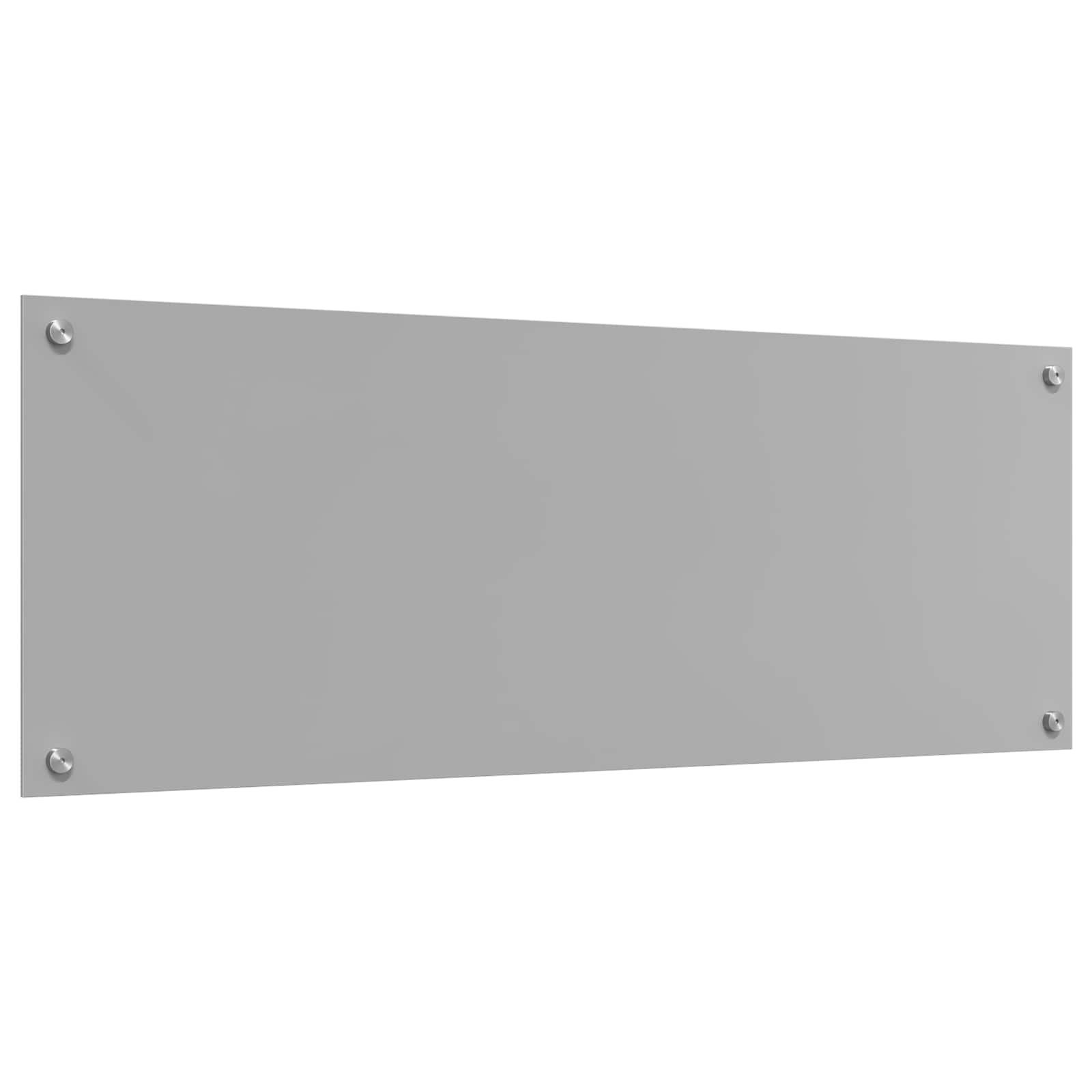 Küchenrückwand Hellgrau 110 x 40 cm Gehärtetes Glas