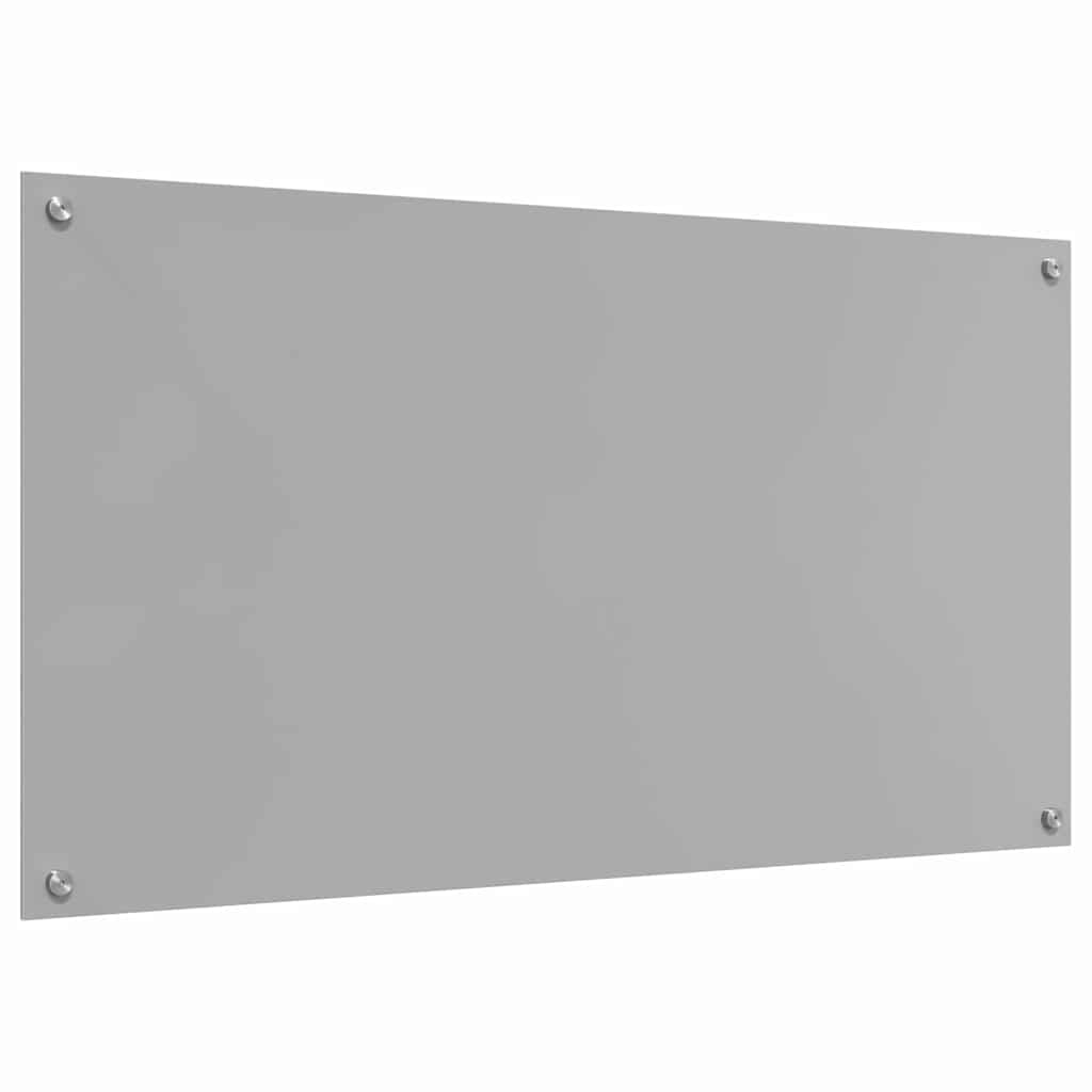 Küchenrückwand Hellgrau 110 x 60 cm Gehärtetes Glas