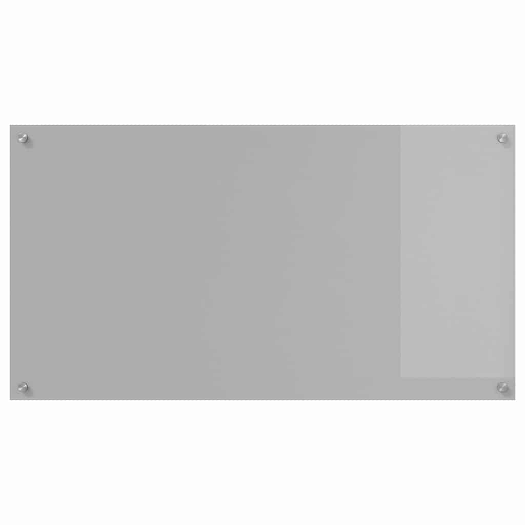 Küchenrückwand Hellgrau 110 x 60 cm Gehärtetes Glas