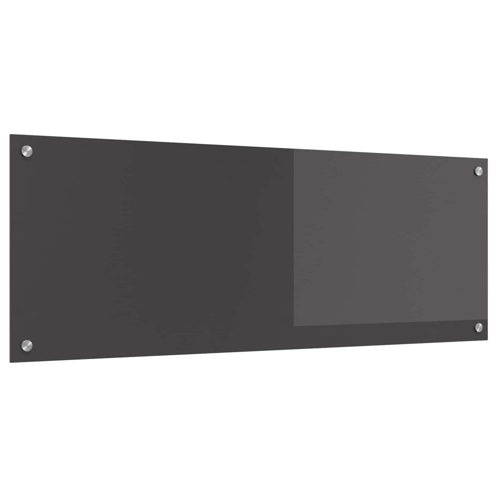 Küchenrückwand Dunkelgrau 110 x 40 cm Gehärtetes Glas