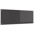 Küchenrückwand Dunkelgrau 110 x 40 cm Gehärtetes Glas