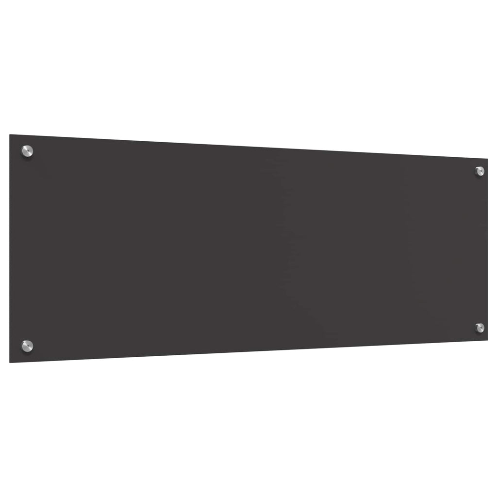 Küchenrückwand Dunkelgrau 110 x 40 cm Gehärtetes Glas