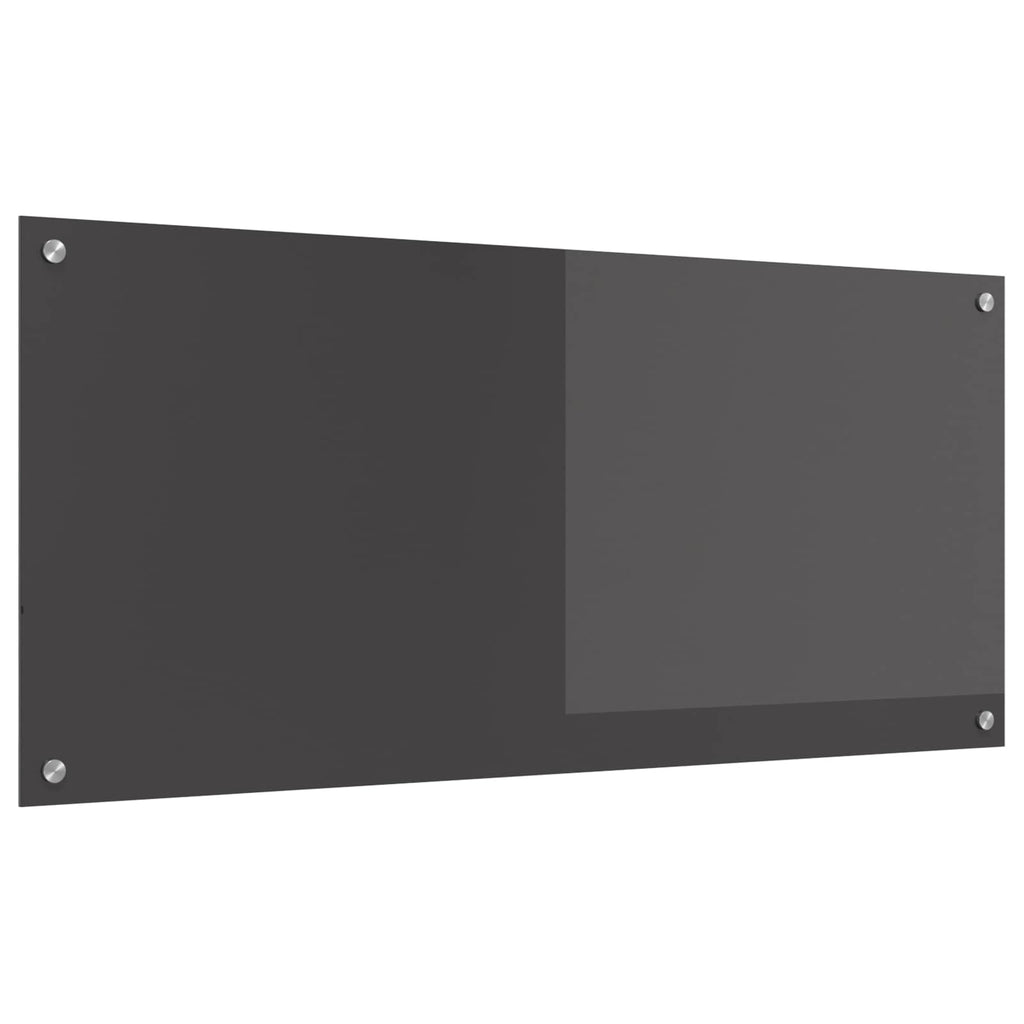 Küchenrückwand Dunkelgrau 110 x 50 cm Gehärtetes Glas
