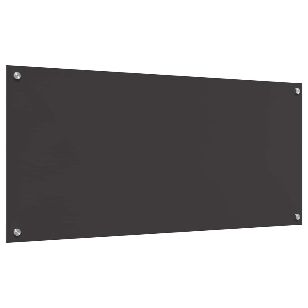 Küchenrückwand Dunkelgrau 110 x 50 cm Gehärtetes Glas