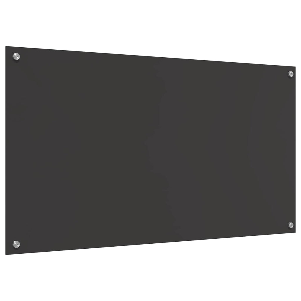 Küchenrückwand Dunkelgrau 110 x 60 cm Gehärtetes Glas
