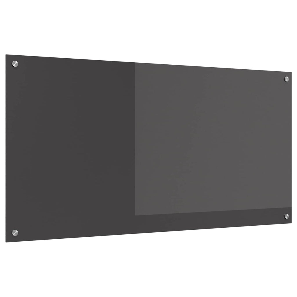 Küchenrückwand Dunkelgrau 120 x 60 cm Gehärtetes Glas