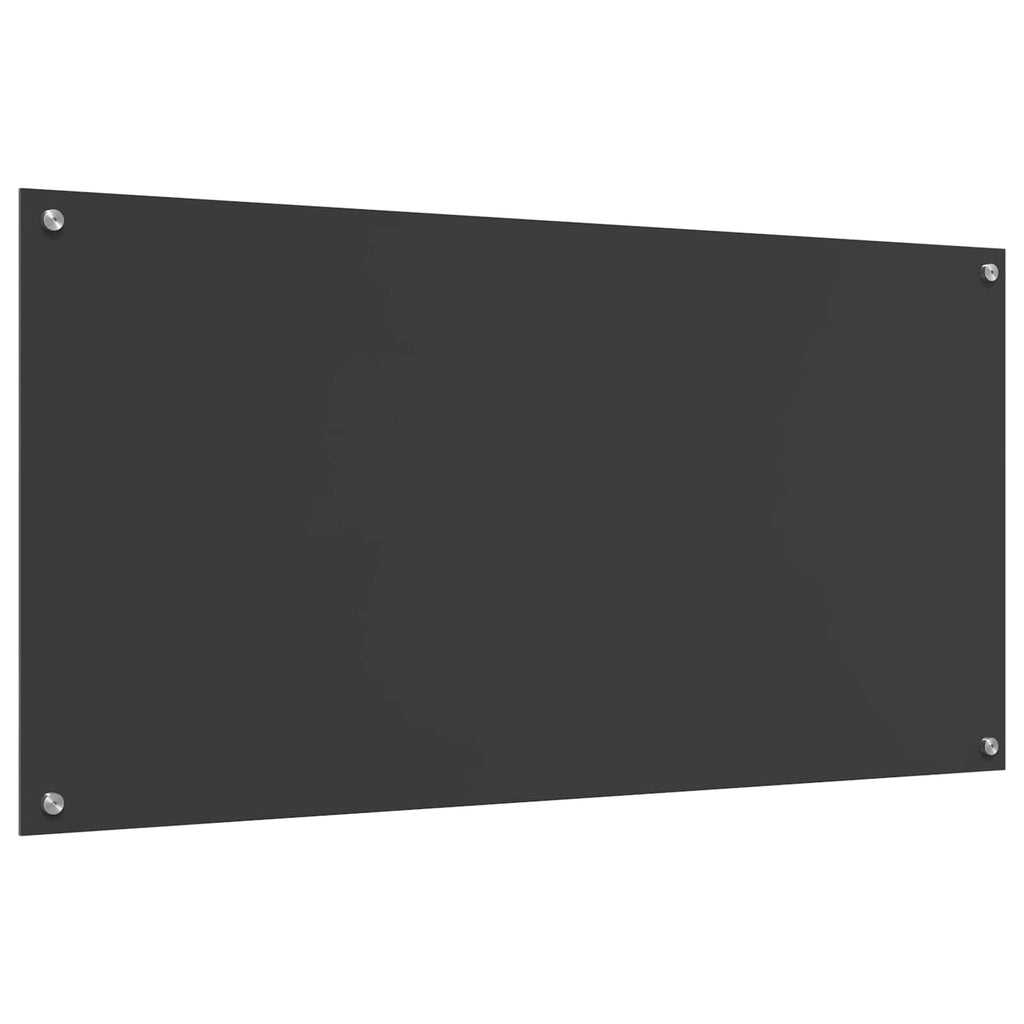 Küchenrückwand Dunkelgrau 120 x 60 cm Gehärtetes Glas