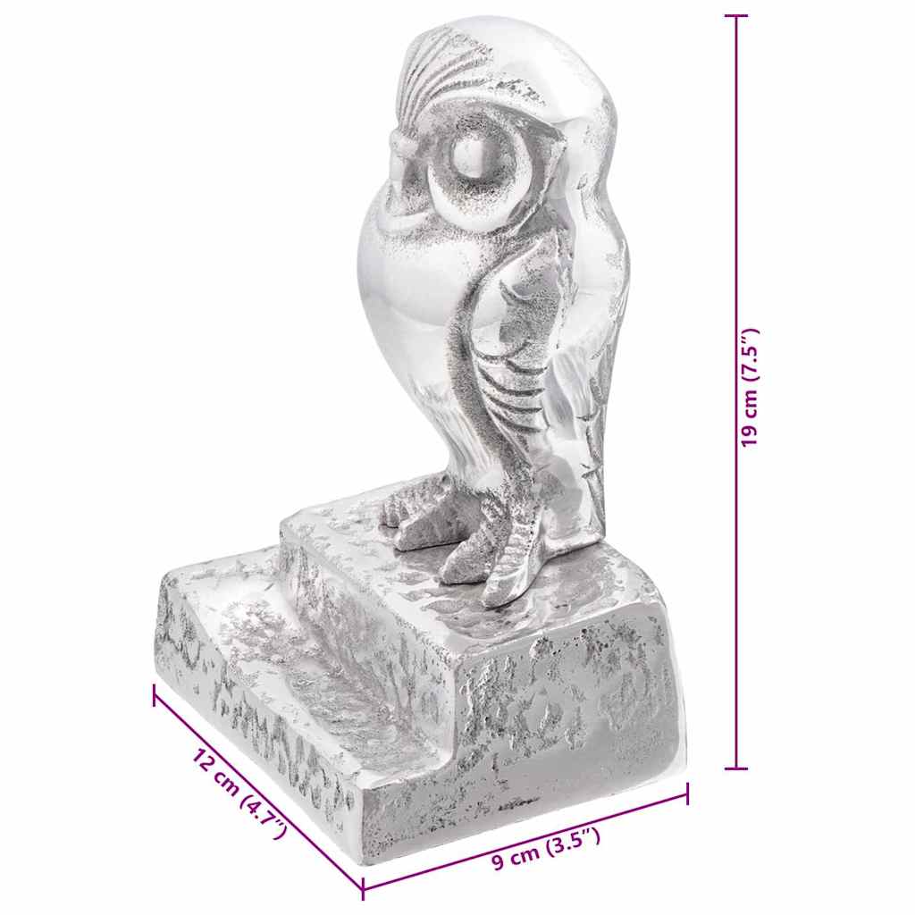 Buchstützen 2 pcs Silber 12 x 9 x 19 cm Aluminium