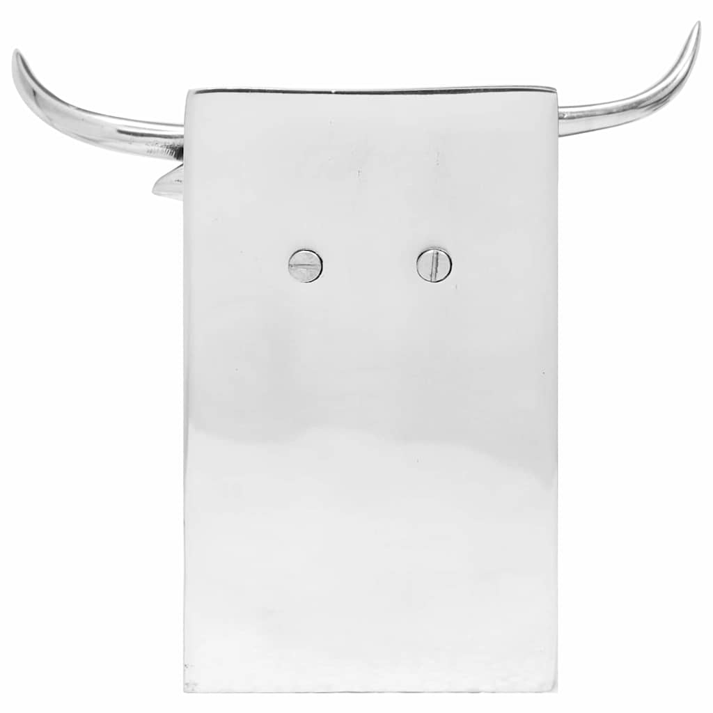 Buchstützen 2 pcs Silber 17 x 15 x 27 cm Aluminium