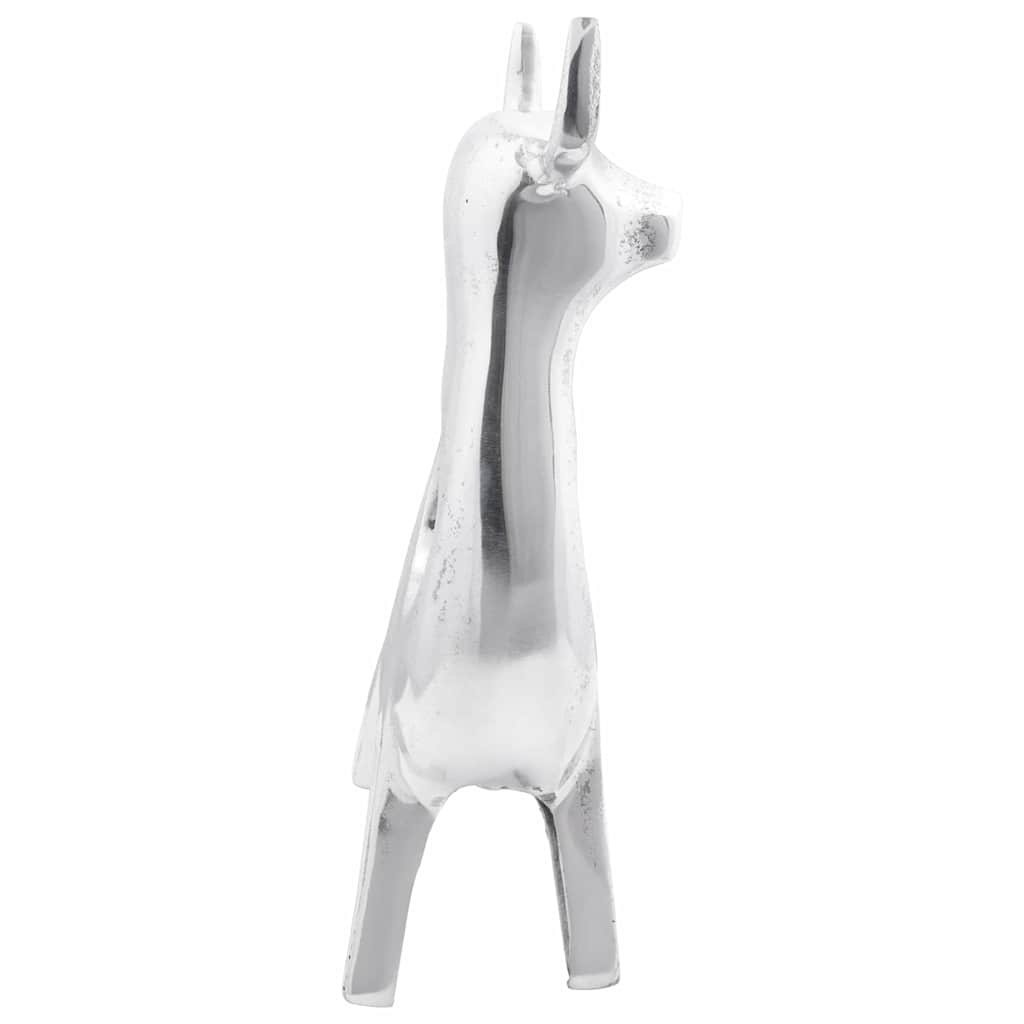 Stierskulptur Silber 22 x 9,5 x 34 cm Aluminium