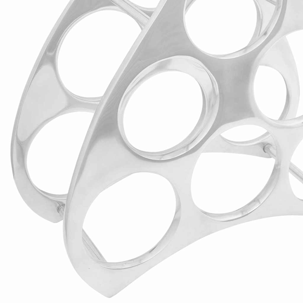 Weinregal Silber 32 x 14 x 37,5 cm Aluminium