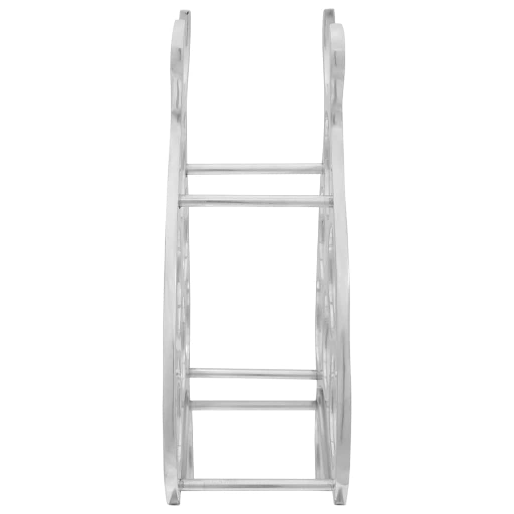 Weinregal Silber 32 x 14 x 37,5 cm Aluminium