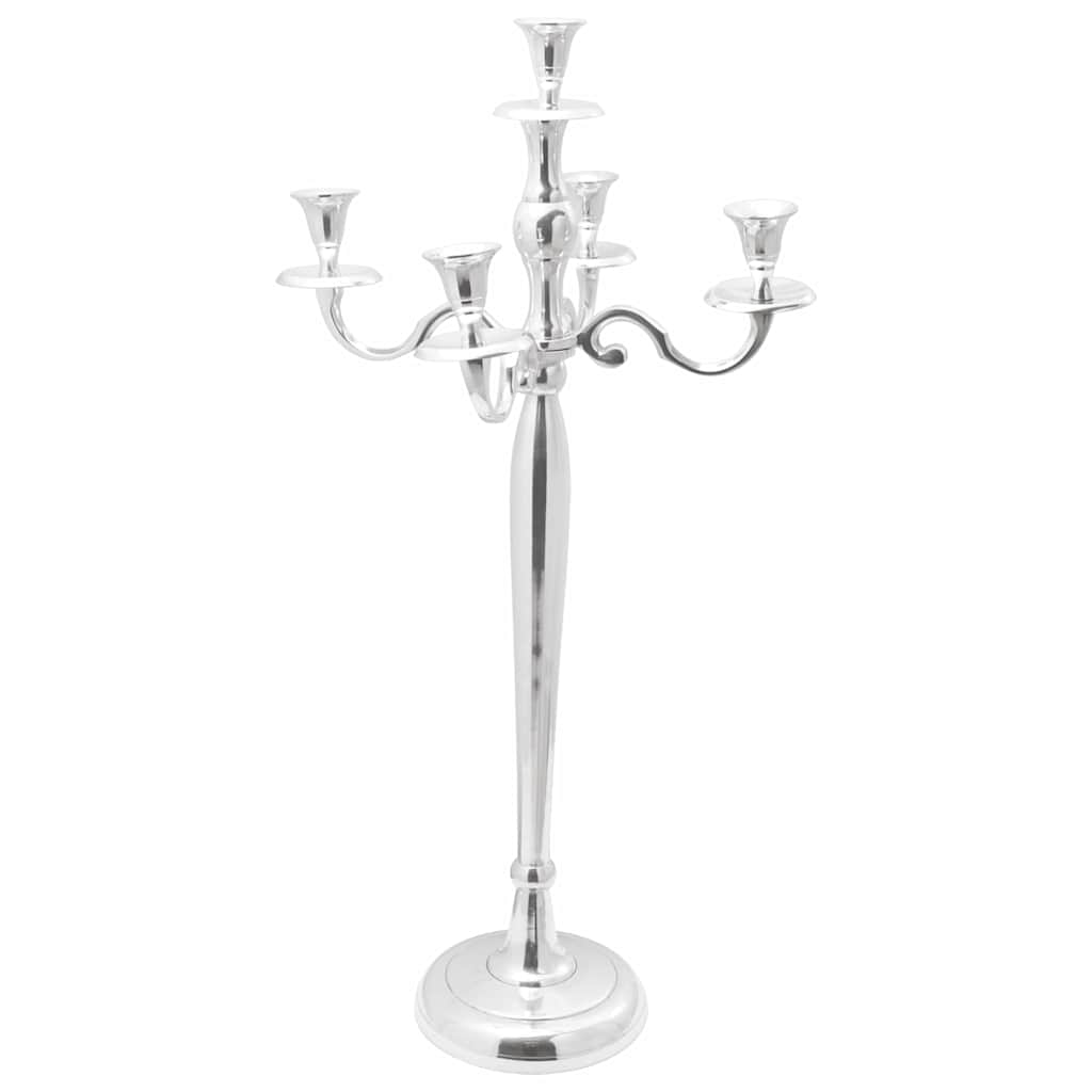 Kerzenhalter Silber 32 x 32 x 79,5 cm Aluminium