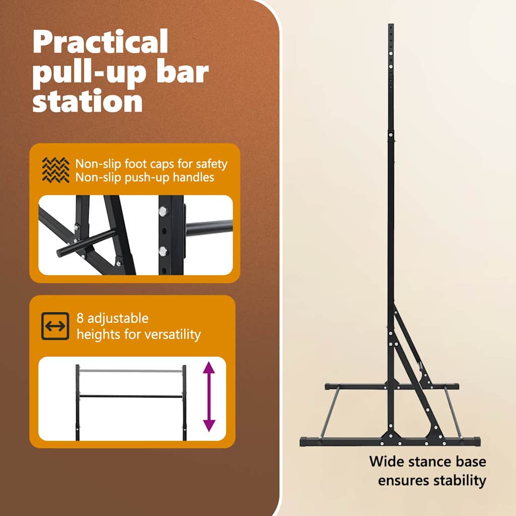 Klimmzugstation Schwarz 100,5 x 102 x 234,5 cm