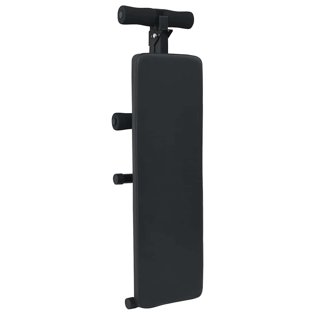 Sitzbank Schwarz 124 x 33,5 x 55 cm Pulverbeschichteter Stahl
