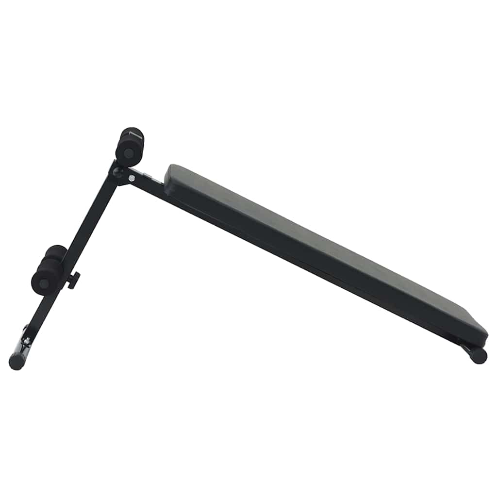 Sitzbank Schwarz 124 x 33,5 x 55 cm Pulverbeschichteter Stahl