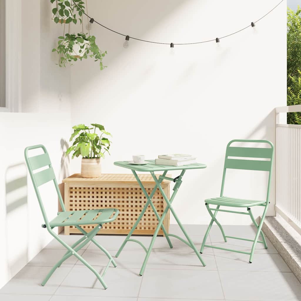 Gartenklappstuhl 2 pcs Hellmint 42 x 52 x 82 cm