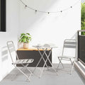 Gartenklappstuhl 2 pcs Beige 42 x 52 x 82 cm
