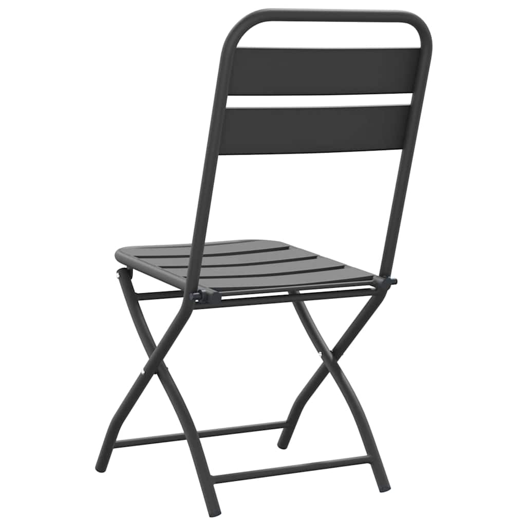 Gartenklappstuhl 2 pcs Anthrazit 42 x 52 x 82 cm