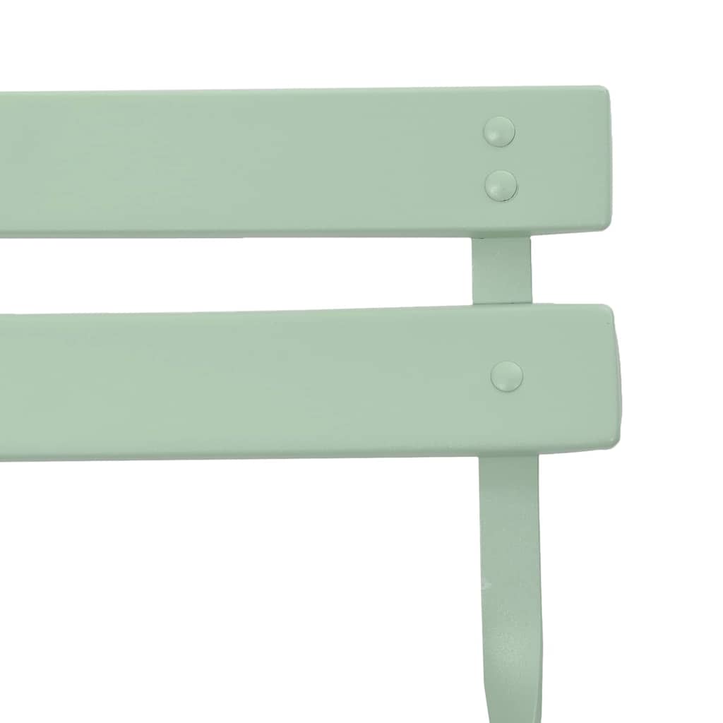 Gartenklappstuhl 2 pcs Hellmint 42 x 46 x 82cm Metall