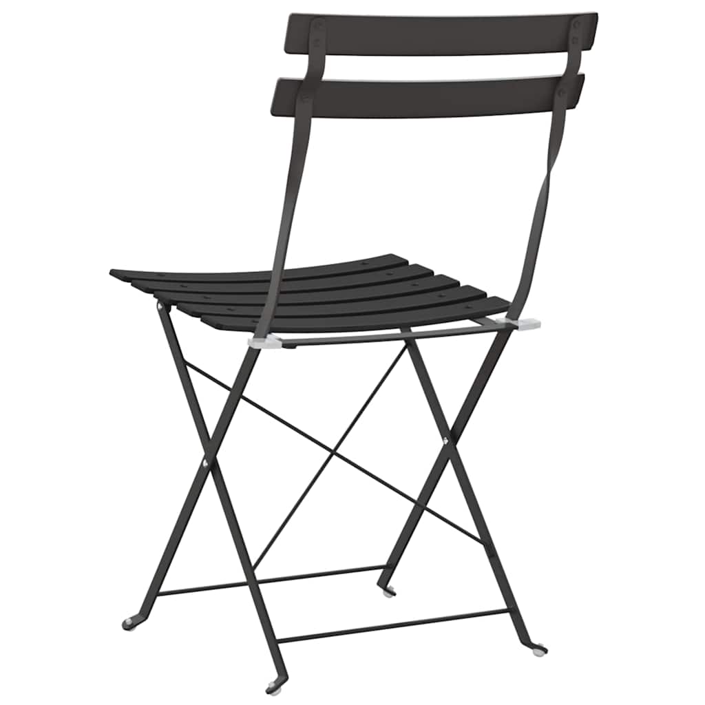 Gartenklappstuhl 2 pcs Anthrazit 42 x 46 x 82cm Metall