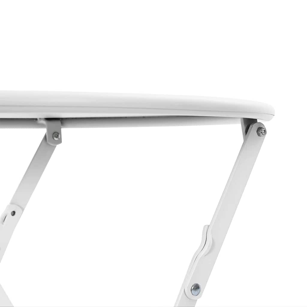 Bistrotisch Weiß Ø 50 x 71 cm Pulverbeschichteter Stahl